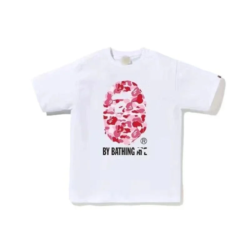 A Bathing Ape White Pink Camo BAPE STA T-Shirt