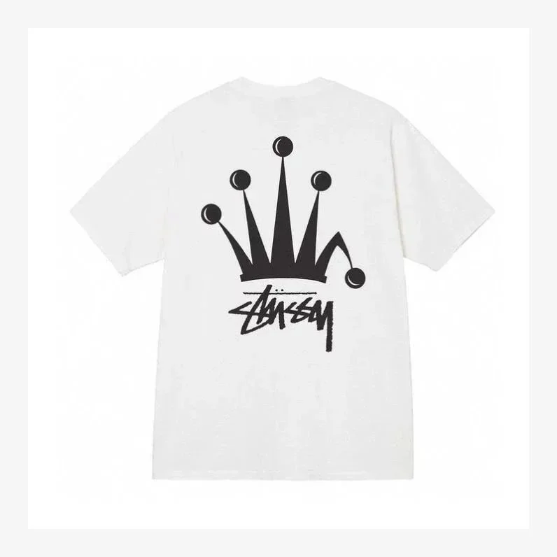 Stussy Crown Logo White T-Shirt