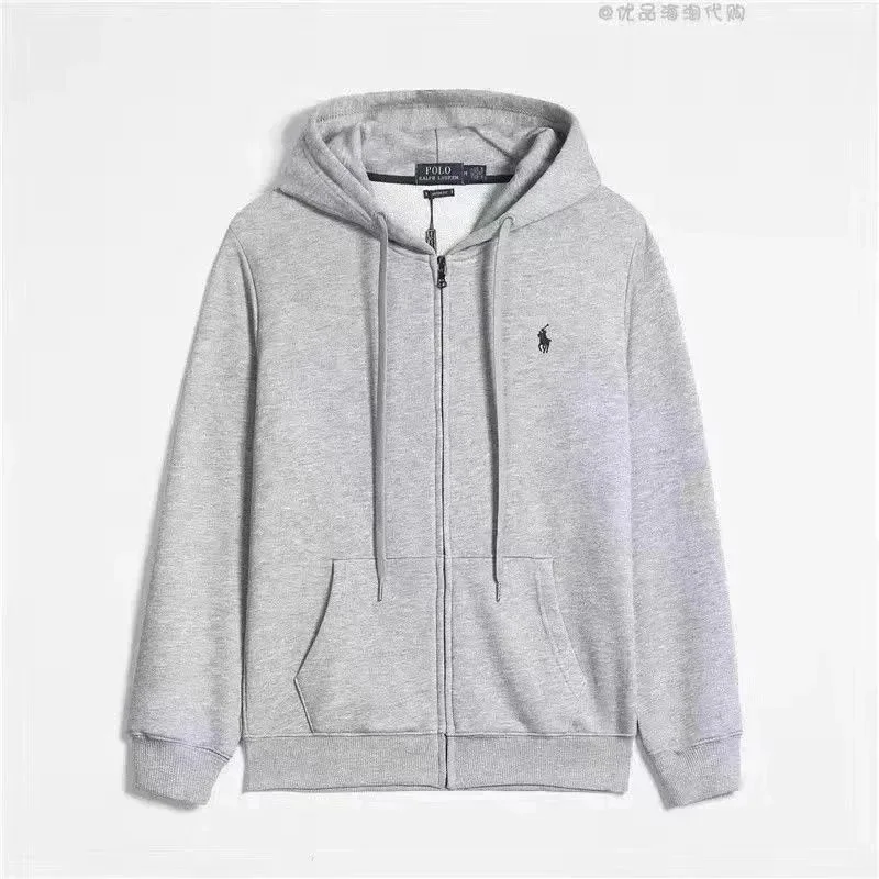 Grey Zip-Up Hoodie
