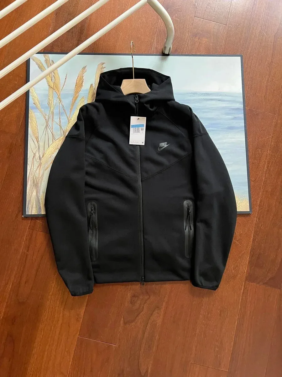 Tech Fleece Black Hooded Jacket