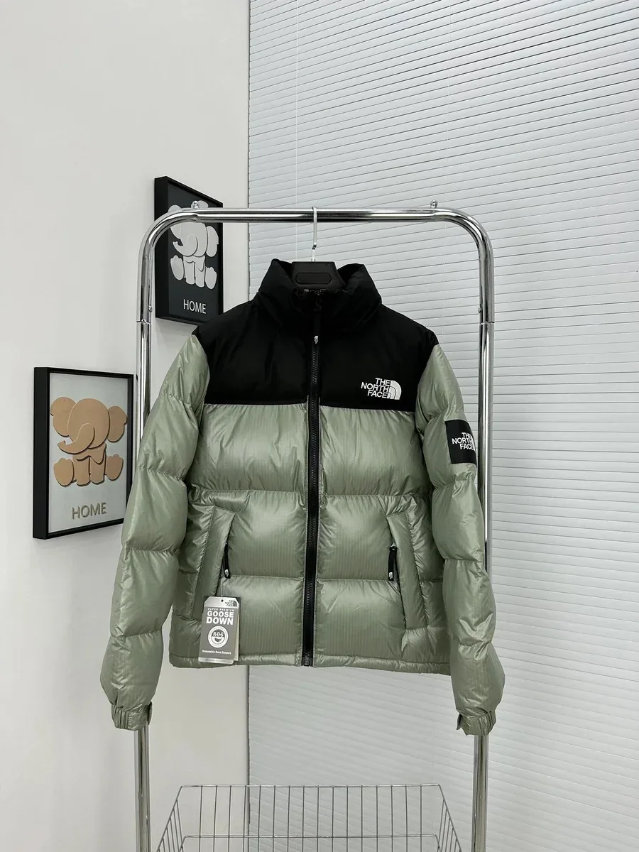 The North Face Nuptse Sage/Black Puffer Jacket