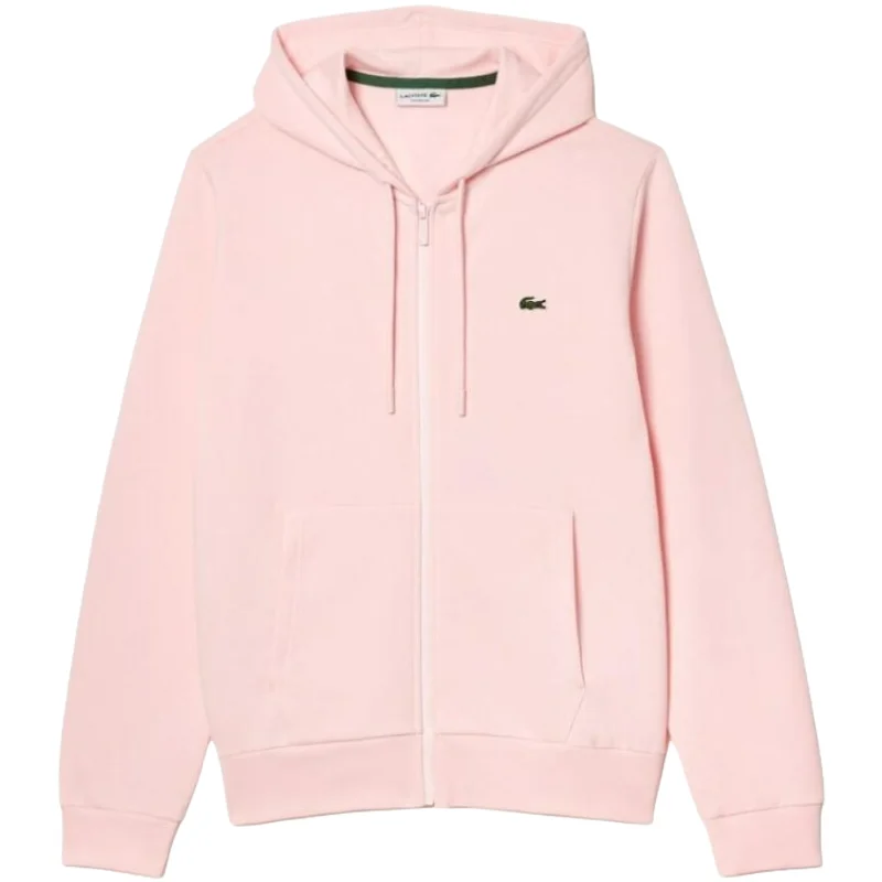 Lacoste L.12.12 Pink Zip-Up Hoodie
