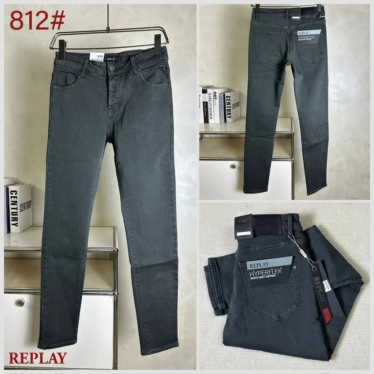 Replay Hyperflex White Wef Edition Jeans