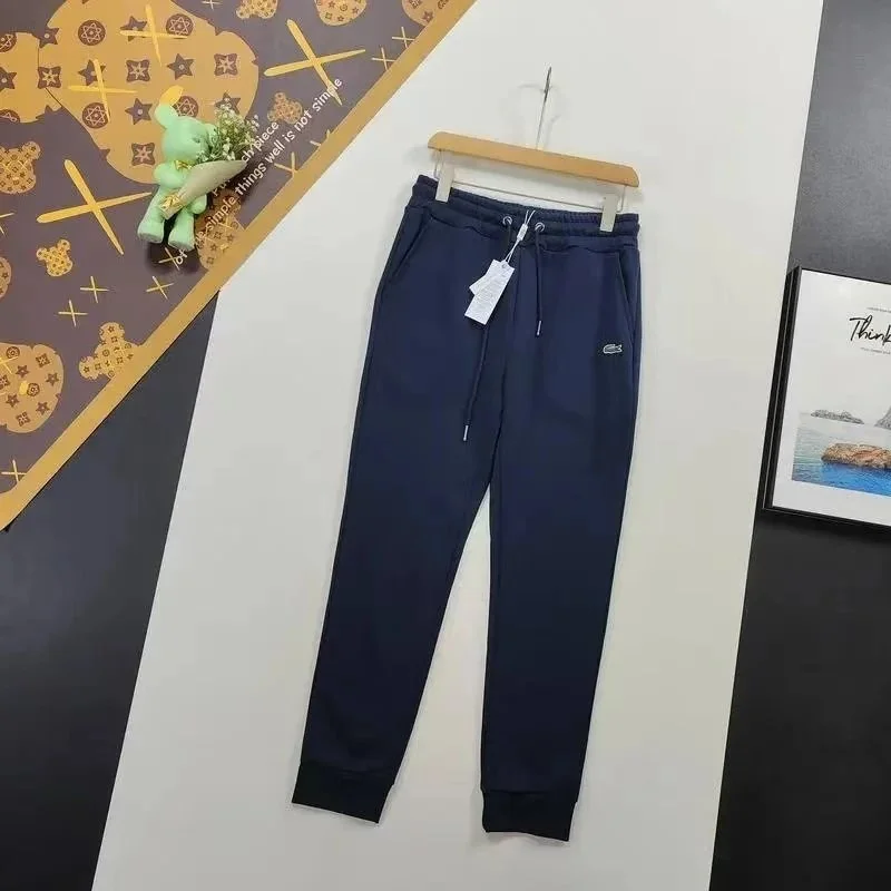 Lacoste Navy Crocodile Logo Sweatpants
