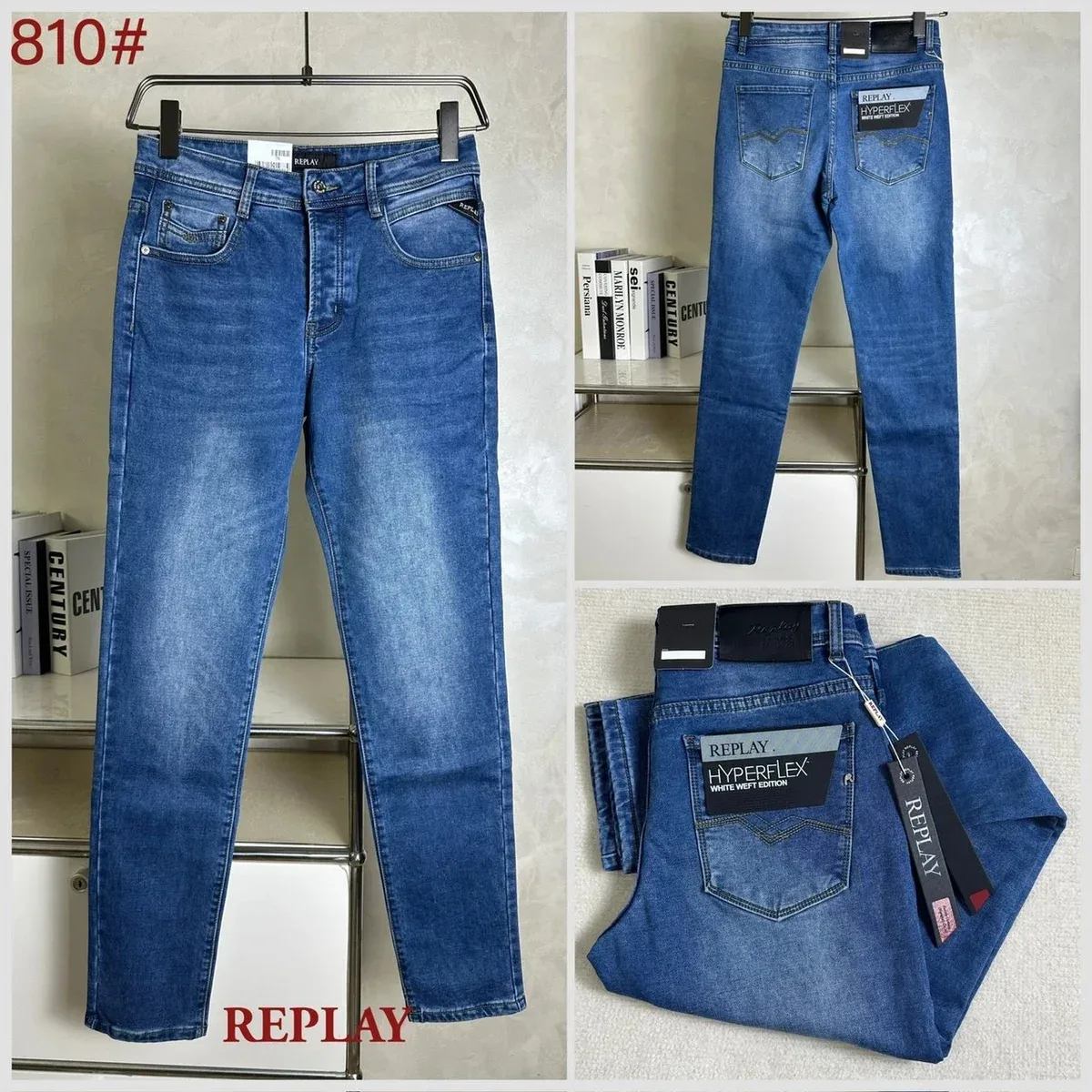Replay Hyperflex White Weft Edition Jeans 810#