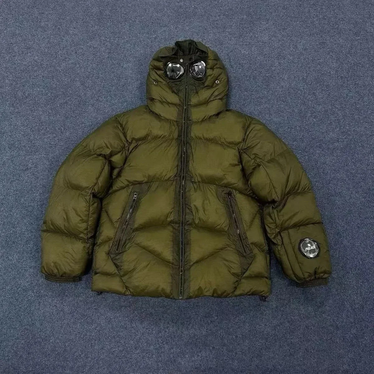 Palace Goggle Jacket Olive Green Winter Coat