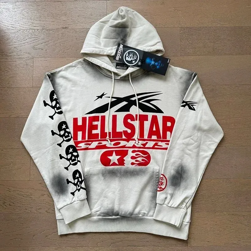 Hellstar HELLSTAR SPORTS Hoodie White Smoke