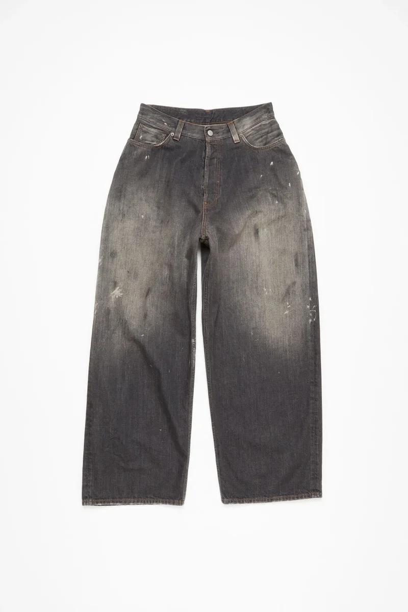 Unbranded Distressed Wide Leg Jeans