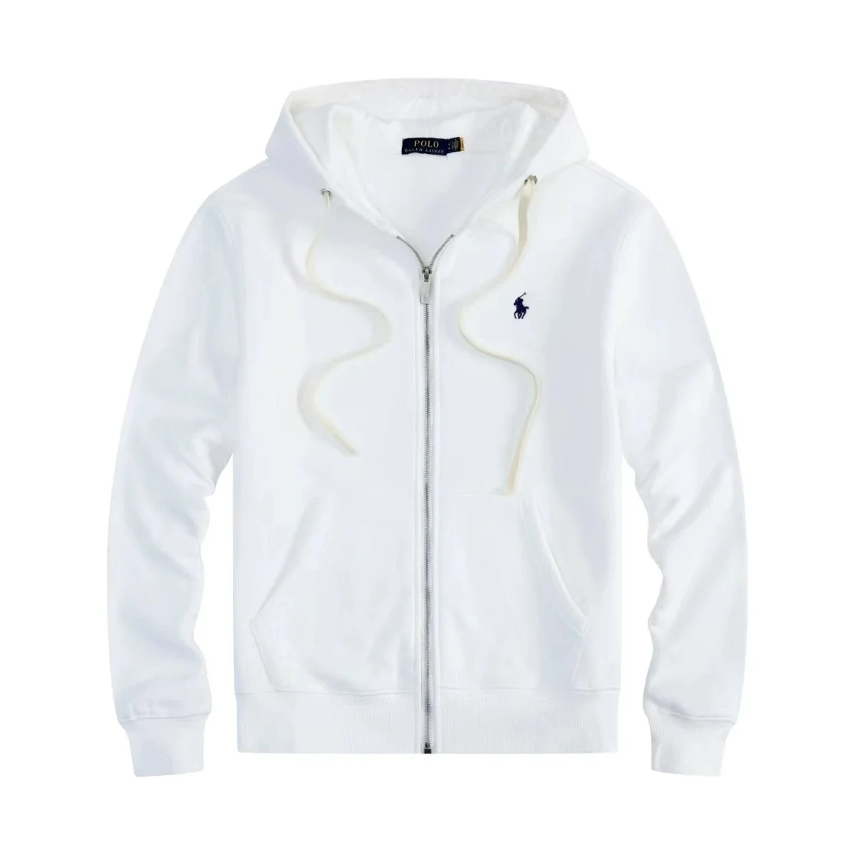 Polo Ralph Lauren White Zip Hoodie