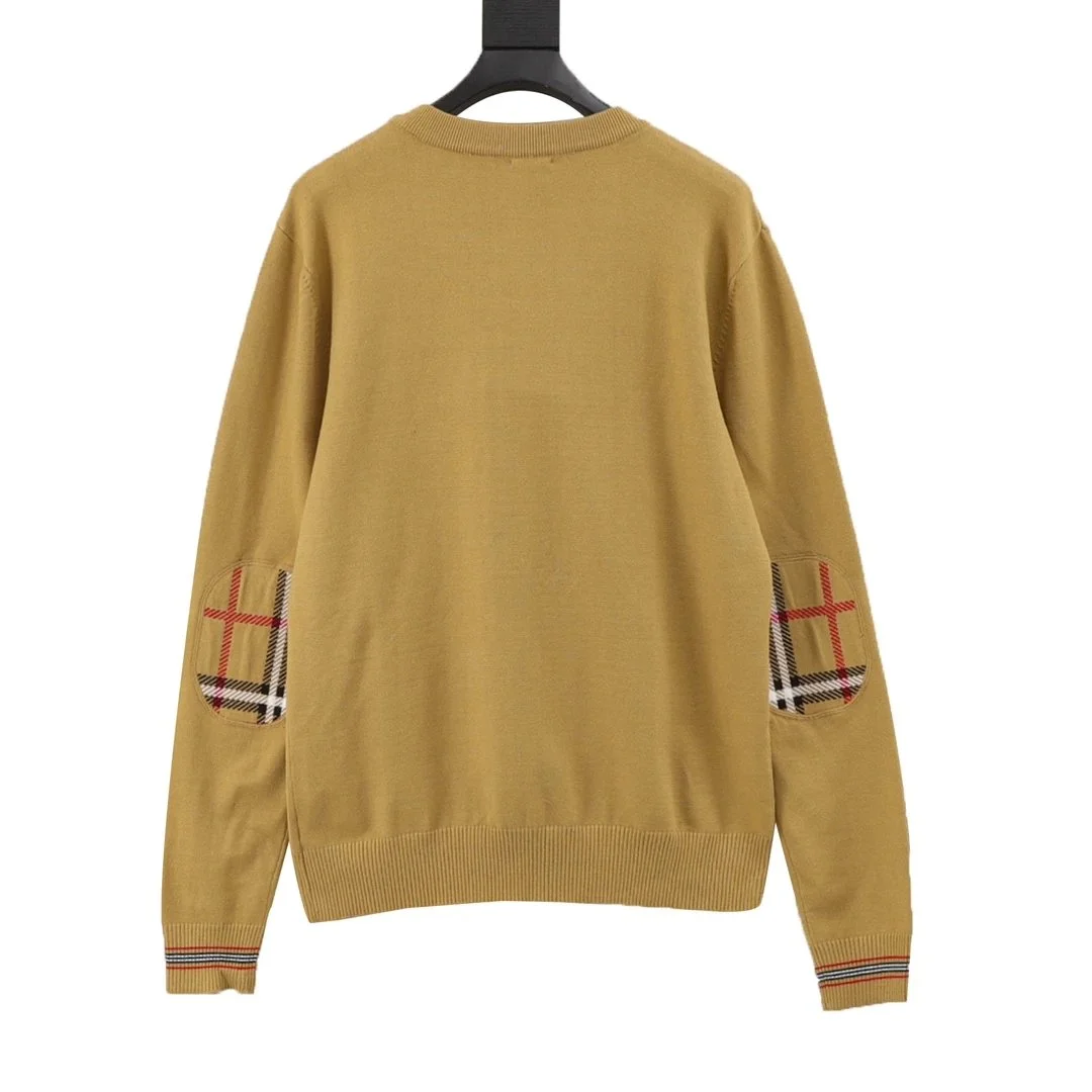 Burberry Vintage Check Mustard Knit Sweater