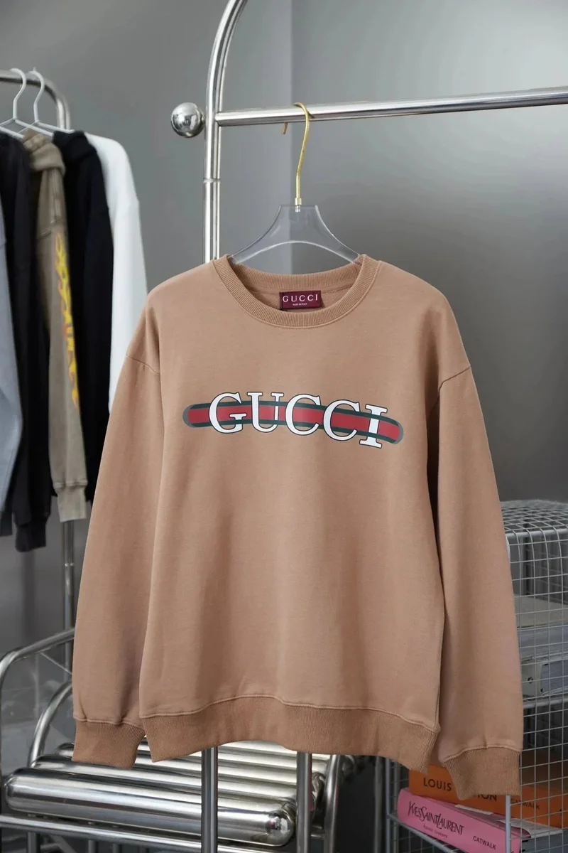 Gucci Web Stripe Beige Sweatshirt
