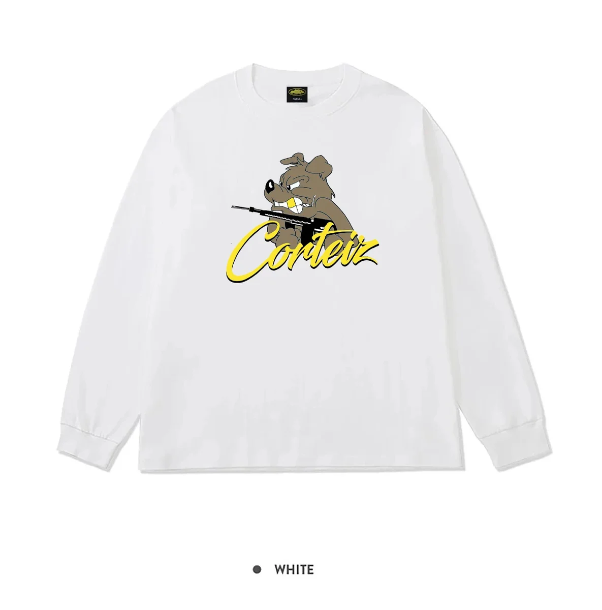 Corteiz White Long Sleeve Graphic Tee